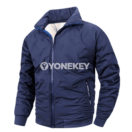 Erkekler üçin ýyly fleece gyş penjeki, gündelik we açyk howa üçin