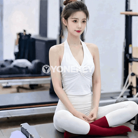 Zenanlar üçin sport bra, arkasy açyk, ýoga we fitnes üçin amatly