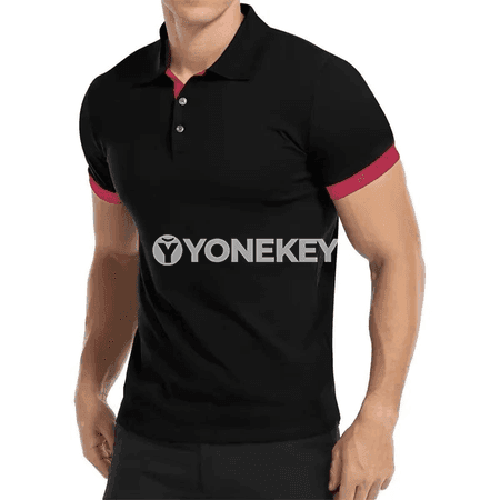 Erkekler üçin ýeňil polo köýnek, ýaz-tomus üçin dem alýan gündelik model