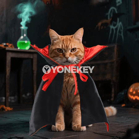 Haýwanlar üçin gyzykly hallowin keşbi, kiçi it we pişik üçin plaş