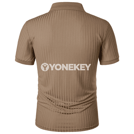 Erkekler üçin tomuslaýyn sport POLO köýnegi, ýeňil we elastik örme model
