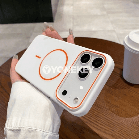 iPhone 11–18 üçin magnitli silikon gorag kabygy, Magsafe bilen