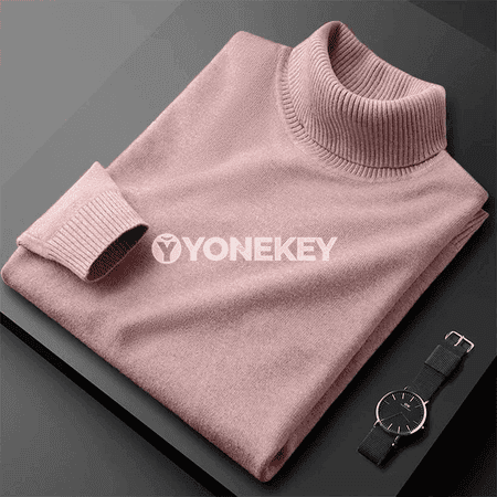 Erkekler üçin ýyly örme turtlenek switer, güýz-gyş üçin