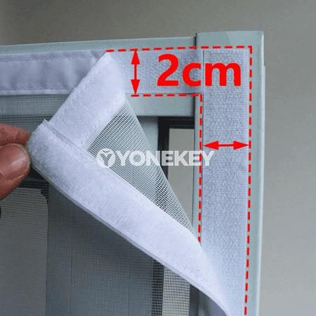 DTGJ Magnitli Ak Moskit Perde – Gapy üçin Tor, Aýratyn Ölçegde