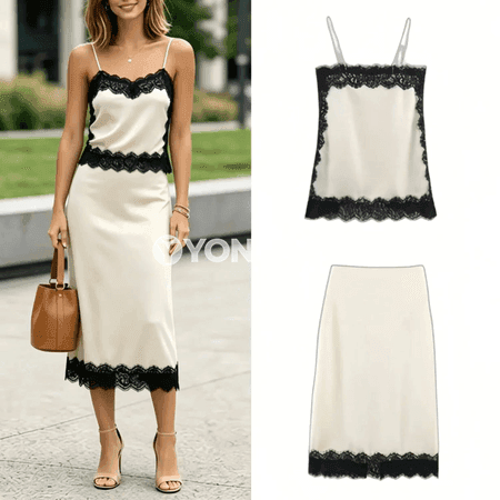 Zenanlar üçin ýylylyk lyakymly 2 bölekli vintage set