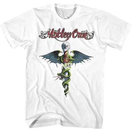 Motley Crue Dr. Feelgood erkekler üçin ýazky pagtaly futbolka