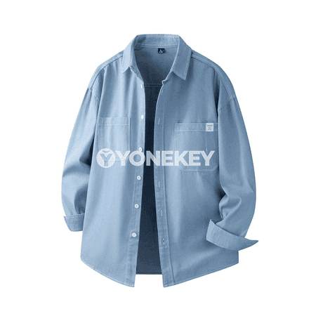 Zenanlar üçin güýzki denim jaket, boş kesimli ýeňil palto