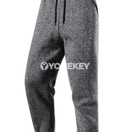 Erkekler üçin ýyly fleece sport balaklary, güýz-gyş jogger
