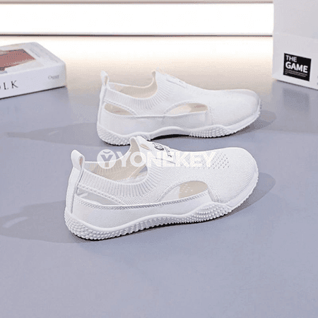 Zenanlar üçin ýeňil, dem alýan mesh platform krasowkalar