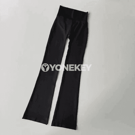 Zenanlar üçin ýokary belli, giň balakly yoga leggings