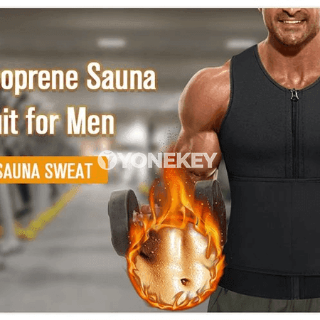 Erkekler üçin neopren şekillendiriji maýka, sauna täsirli, bedeni sazlaýjy