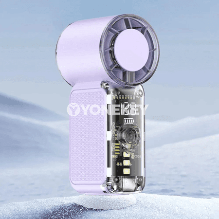 USB Type-C elde göterilýän elektrik wentilýator, zarýadly, ykjam we ýeňil