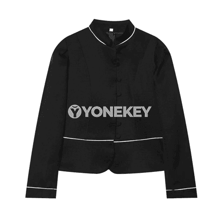 Zenanlar üçin stilli slim blazer jaket, ýaz-tomus üçin gysga köýnekçe