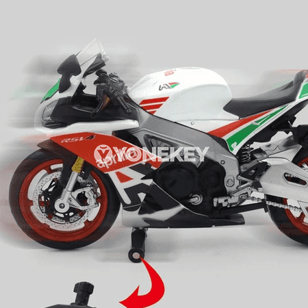 Aprilia RSV4 RR1000 metal motosikl modeli, 1:12, kolleksiýa üçin