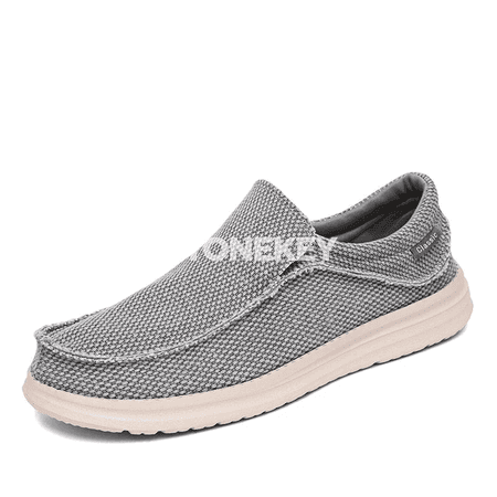 Dem alýan erkekler üçin kanwa loafer köwüşler, ýeňil we gündelik stil