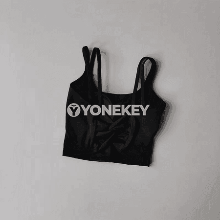 Aýallar üçin sport bra, ýoga we fitnes üçin rahat top