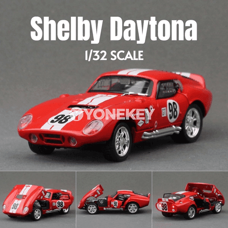 Shelby Daytona 1:32 metal model awtoulag, sesli we ýagtylykly oýunjak