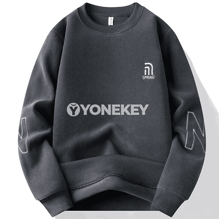 Erkekler üçin ýyly fleesli hoodie, gyşky casual pulower