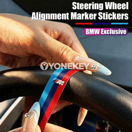 BMW rul tekerine alignment nyşanly bezeg stikerler