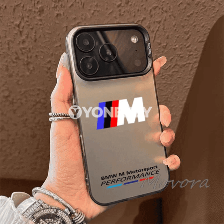 BMW M logolu iPhone üçin silikon telefon kapağı