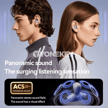 D151 TWS Bluetooth Nauşnikler, LED displeýli, sport üçin