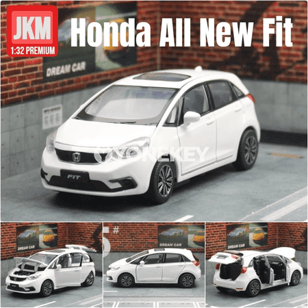 Honda Fit 1:32 metal model awtoulag, açylýan gapyly we ses-ýagtylykly