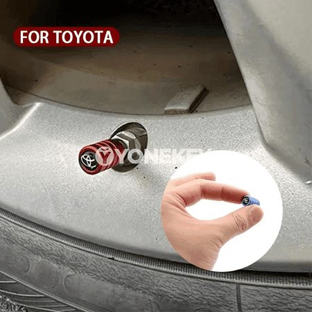 Toyota üçin teker klapan gapaklary, 4 sany bezegli tozan gorag