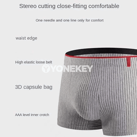 Erkekler üçin 4 bölek boxer içki eşik, pagta, zolakly