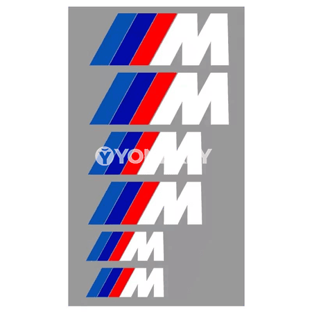 BMW üçin 6 sany ýylylyga çydamly tormoz kaliperi stikeri
