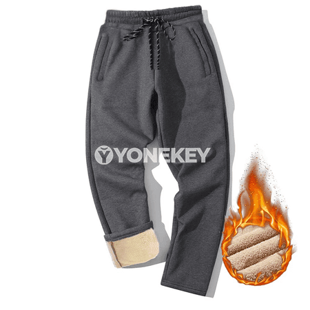 Erkekler üçin güýz-gyş ýyly sport balaklary, fleesli