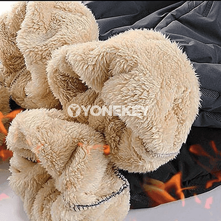 Erkekler üçin ýyly fleece sport balaklar, fermuarly jübili, giň ölçegli
