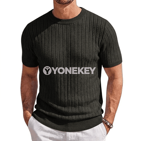 Erkekler üçin ýeňil ýazky gysga ýeňli tricot futbolka