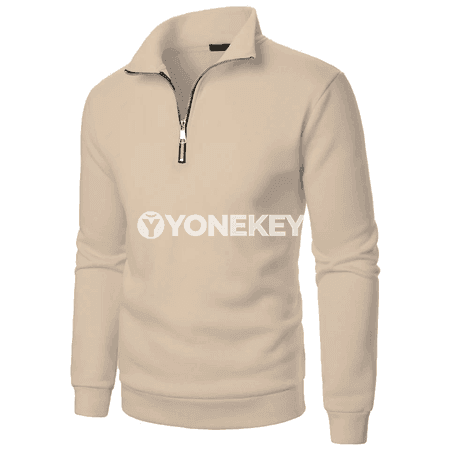 Erkekler üçin fermuarly dik ýaka sport hoodie jaket