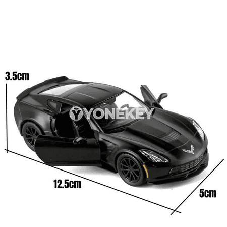 1:36 Chevrolet Corvette Grand Sport C7 metal modeli, kolleksiýa üçin