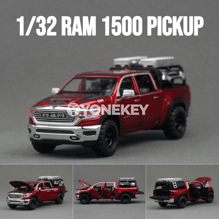 Dodge RAM 1500 1:32 pull-back metall model awtoulag