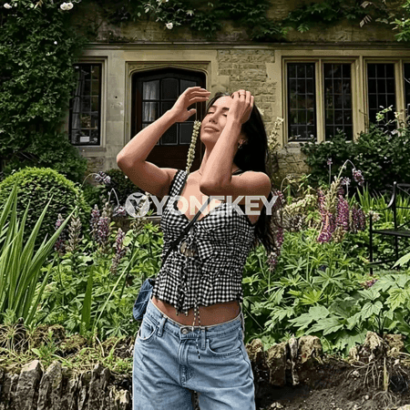 Zenanlar üçin ýeňil, süýşýän ýazky top, boýunly deşikli, moda stil