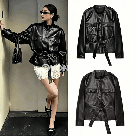 Zenanlar üçin döwrebap ýeňil jaket-palto