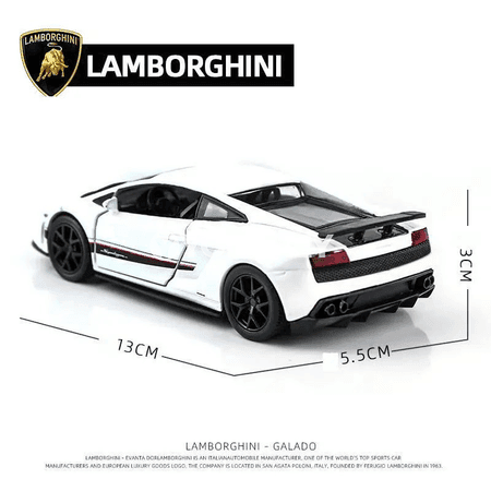 Lamborghini super sport 1:36 metal model awtoulag, çekmeli, çagalar üçin