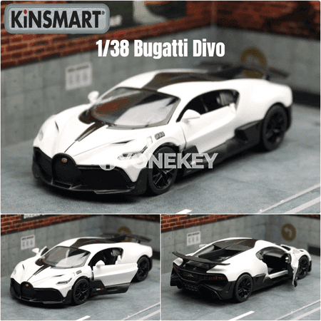 KiNSMART Bugatti Divo 1:38 metal model awtoulag, kolleksiýa üçin