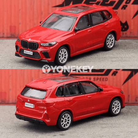 BMW X5M 1:64 metal modeli, kolleksiýa üçin, reňkli