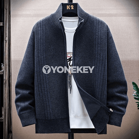 Gyş üçin ýyly erkek cardigan switeri, gündelik stil