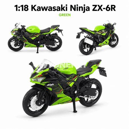 Kawasaki Ninja ZX-6R 1:18 metal model motosikl