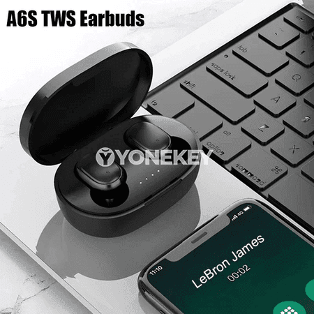 Simsiz TWS Bluetooth gulaklyklar, mikrofonly we zarýad gaply