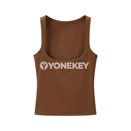 Zenanlar üçin inçe, rahat, kwadrat boýunly sport tank-top