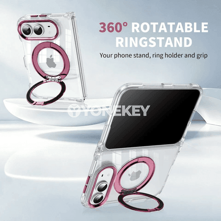 Magsafe üçin 360° aýlanýan halka stendi bolan iPhone gaby