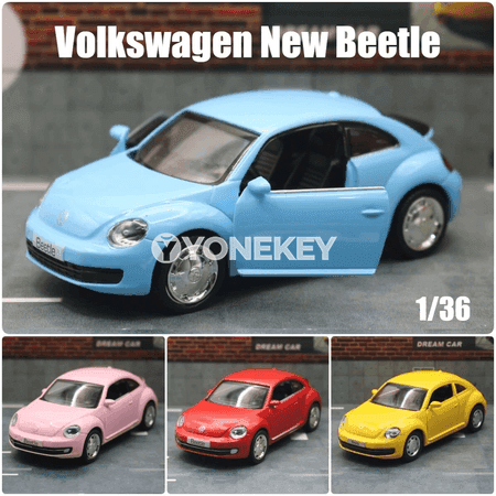 Volkswagen New Beetle 1:36 metal model awtoulag oýunjak