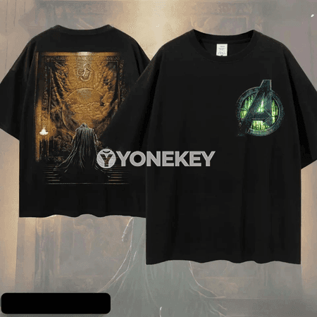 Avengers Doomsday erkekler we zenanlar üçin giň kesimli pagta futbolka