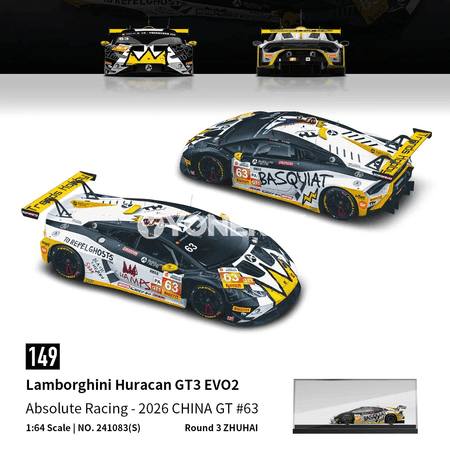 Lamborghini Huracan GT3 EVO2 1:64 metal model awtoulag