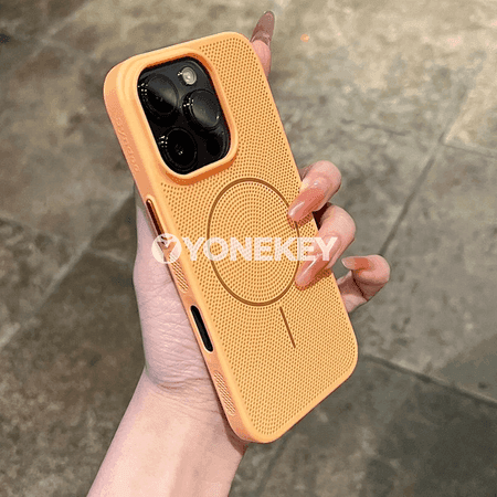 iPhone üçin magnetli ykjam gapak, ýylylyk çykaryjy setkeli ýeňil model