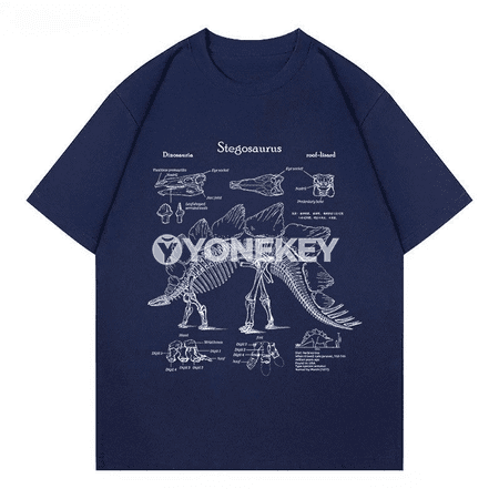 Dinozawr çaply erkekleriň giň görnüşli ýaz köýnegi, gysga ýeňli